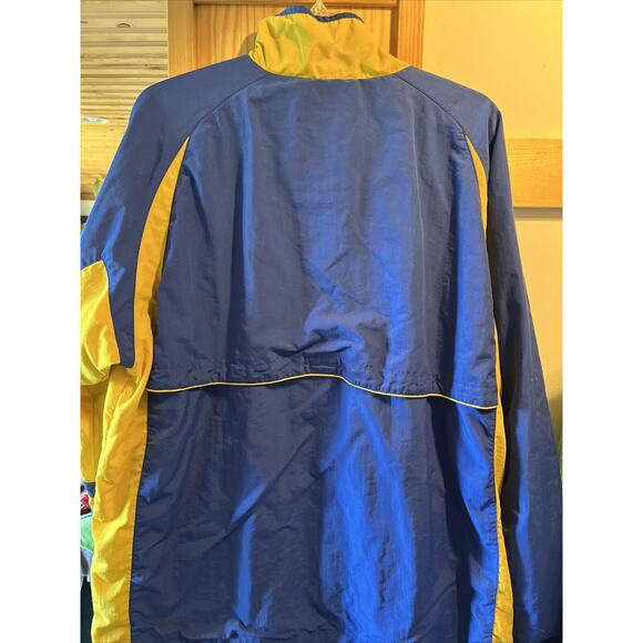 Tonix Blue Warm Up Track Jacket Men’s Size L Vintage Yellow Full Zip Long Sleeve - Picture 8 of 15